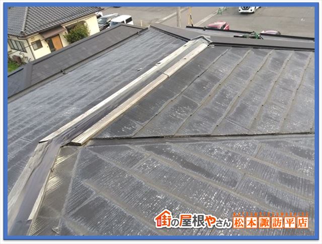 下諏訪棟板金交換工事　施工前